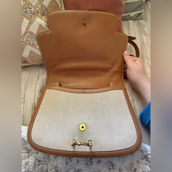 Hermes Barenia Toile With Horse Bit Buckle - Picture 10 of 16